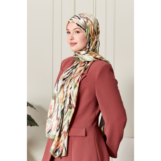 KETEN İPEKSİ JAKAR ŞAL 75*190 S-1140-V