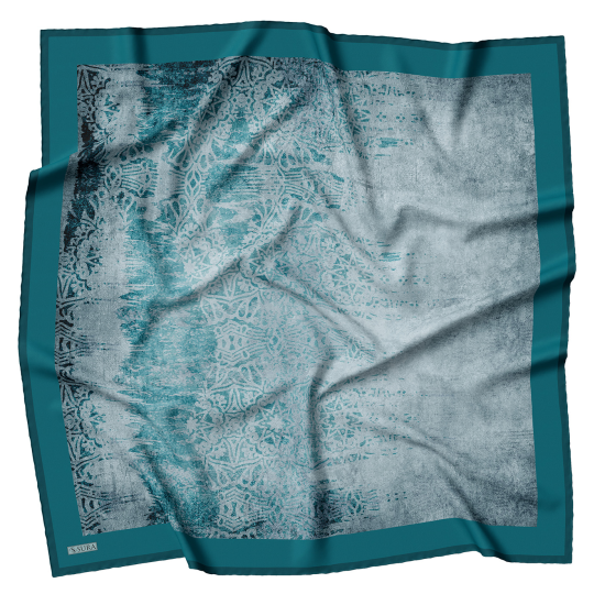 7220-V SURA %100 İPEK SATEN EŞARP 90*90