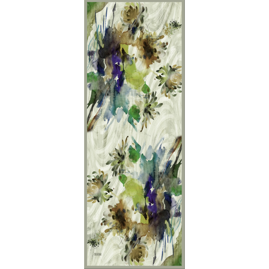 7155-V Saten İpek Etol 70x185 cm % 100 İpek Şal