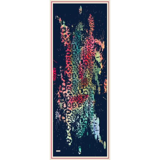 7040-V Saten İpek Etol 70x185 cm % 100 İpek Şal