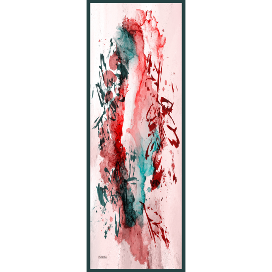 7153-V Saten İpek Etol 55x185 cm % 100 İpek Şal