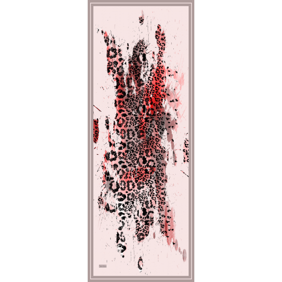 7040-V Saten İpek Etol 70x185 cm % 100 İpek Şal