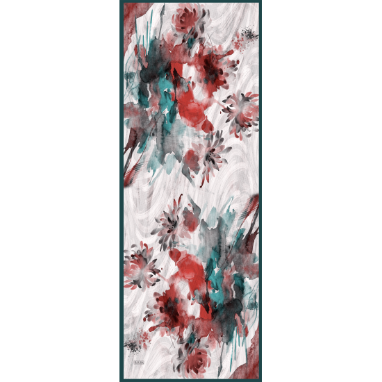 7155-V Saten İpek Etol 70x185 cm % 100 İpek Şal
