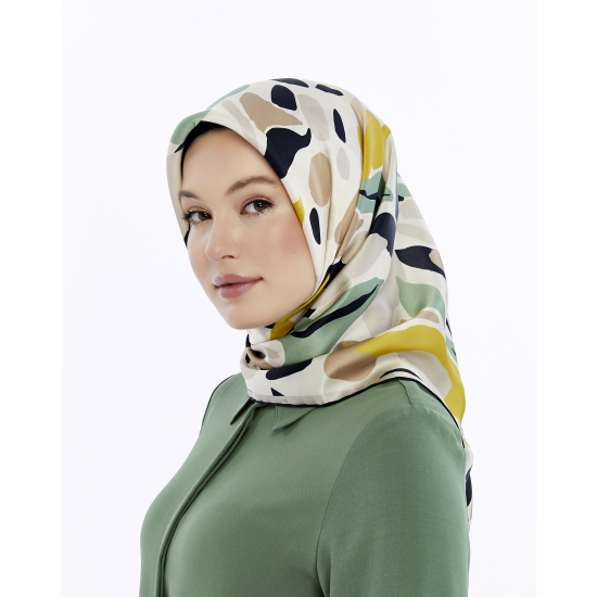 SURA %100 İPEK SATEN EŞARP 90*90