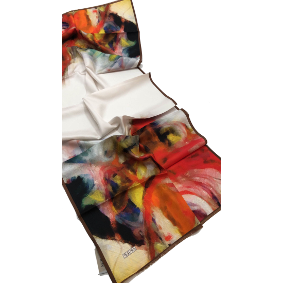 5455-V1 Twill İpek Etol 70x185 cm % 100 İpek Şal