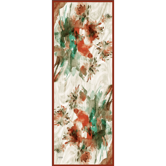 7155-V Saten İpek Etol 70x185 cm % 100 İpek Şal