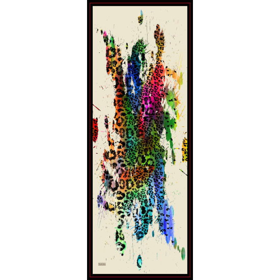 7040-V Saten İpek Etol 70x185 cm % 100 İpek Şal