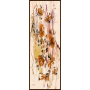 7156-V Saten İpek Etol 70x185 cm % 100 İpek Şal