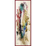 7153-V Saten İpek Etol 55x185 cm % 100 İpek Şal