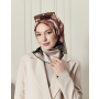 SURA %100 İPEK SATEN EŞARP 90*90 5403-V